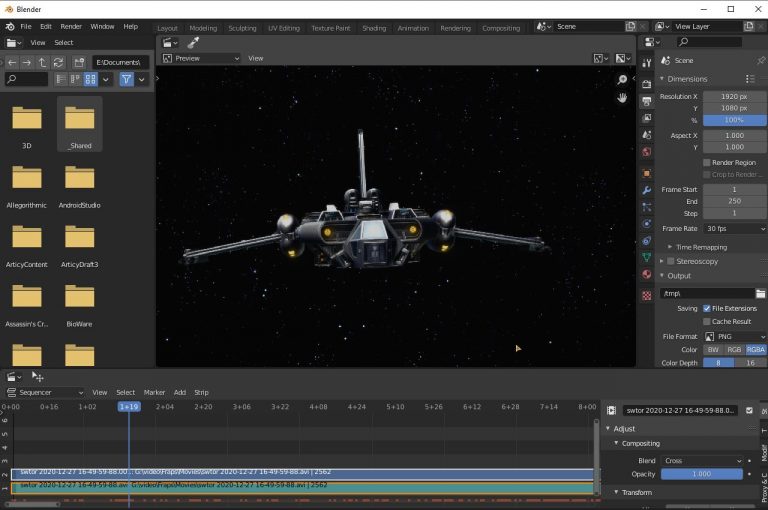 Quick tip : compress Fraps videos with Blender 2.8x